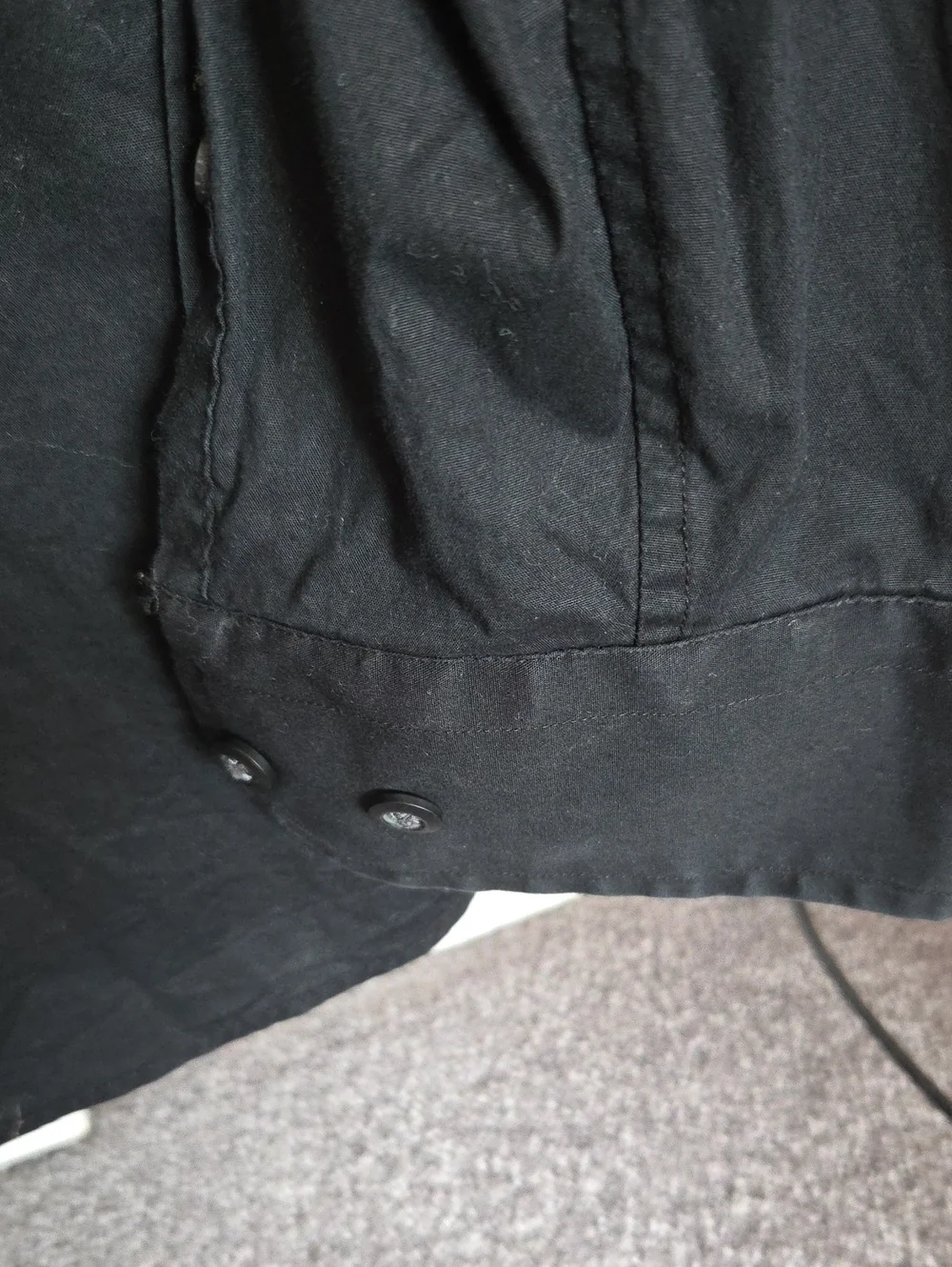 Banana Republic Black Long-Sleeve Dress Shirt